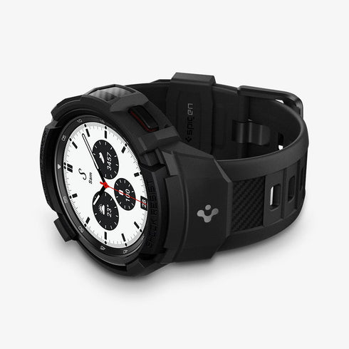 ACS06488 - Galaxy Watch 6 Classic (47mm) Case Rugged Armor Pro in black showing the front